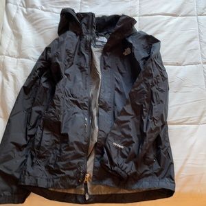 North face rain jacket girls large